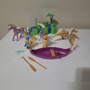 Playmibil Fairy Adventure Playset with Boat and Pegasus'
